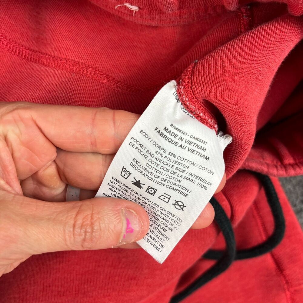 Nike NSW Tech Fleece Joggers Red Black Men's M Sweatpants Tapered Leg - Picture 5 of 11